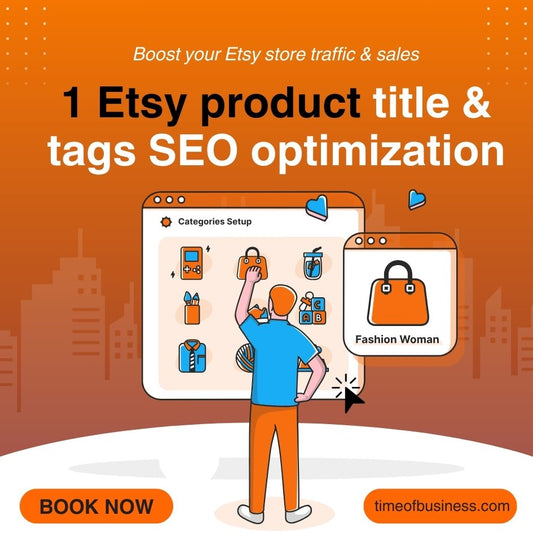 1 Etsy Product SEO Title & Tags Optimization Service