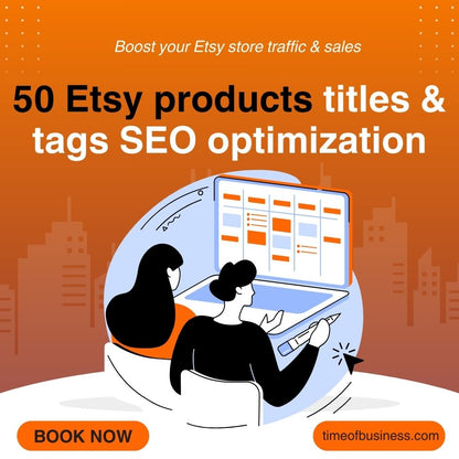50 Etsy Products SEO Titles & Tags Optimization Service